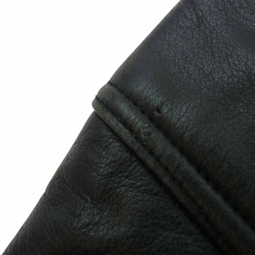 ハロルズギア LEATHER SHORT JACKET レディース レザー ショート ジャケット ブラック系 F【中古】