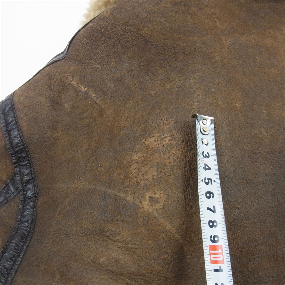 AVIREX アヴィレックス USA製 B-3 ムートン フライト ジャケット ブラウン系 40【中古】