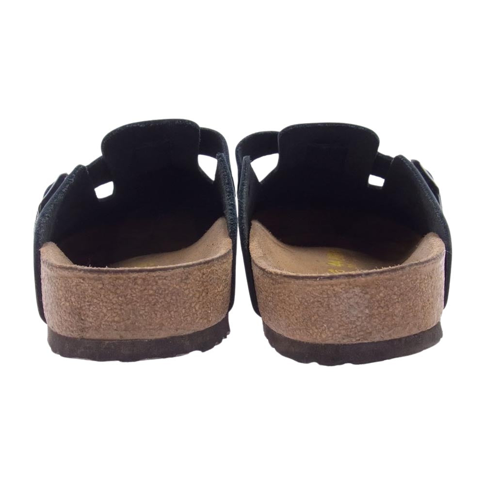 BIRKENSTOCK ビルケンシュトック BOSTON ボストン ネイビー レザー サンダル　 インディゴブルー系 44【中古】