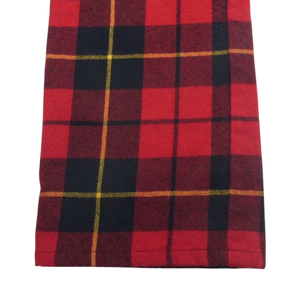 COMME des GARCONS コムデギャルソン W15104 SHIRT シャツ ウール タータンチェック パンツ レッド系 S【中古】