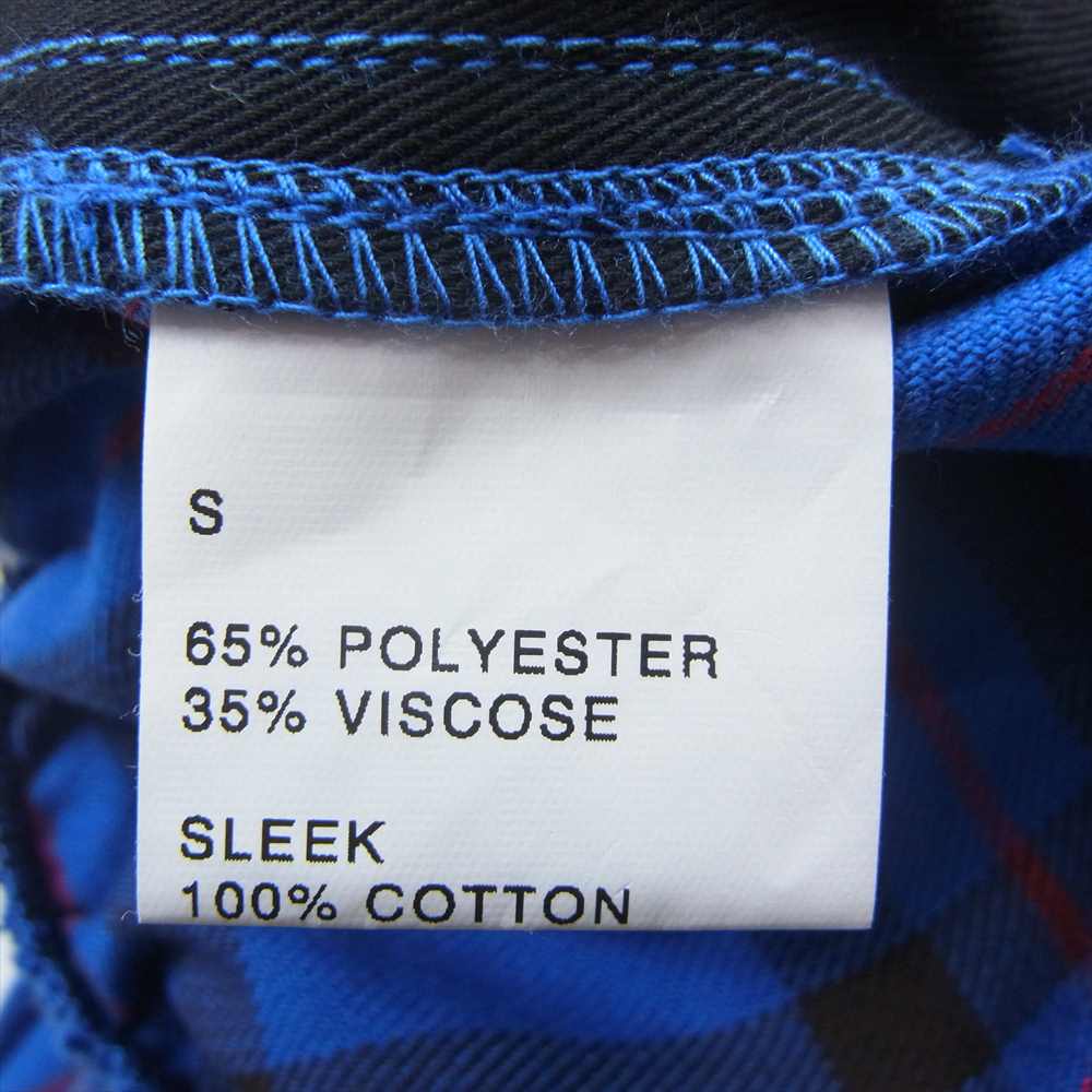 スリーフェイス エリオット タータンチェック イージー パンツ ブルー ブルー系 S【中古】