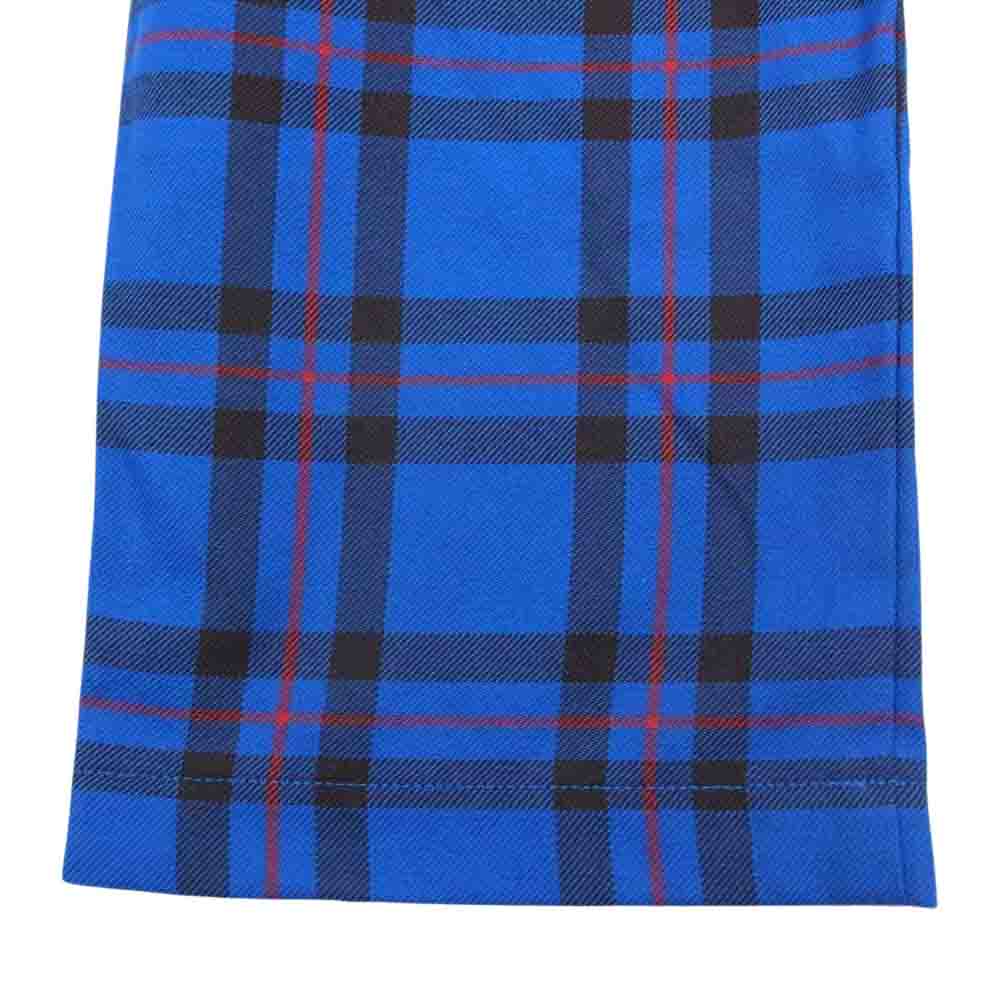 スリーフェイス エリオット タータンチェック イージー パンツ ブルー ブルー系 S【中古】