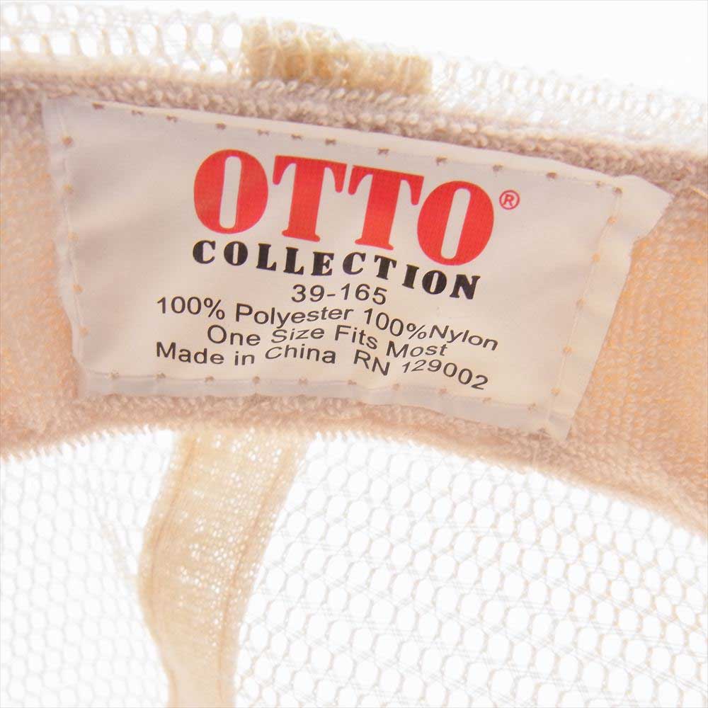 スリーフェイス OTTO 6パネル メッシュ キャップ 刺繍 ベージュ ベージュ系【中古】