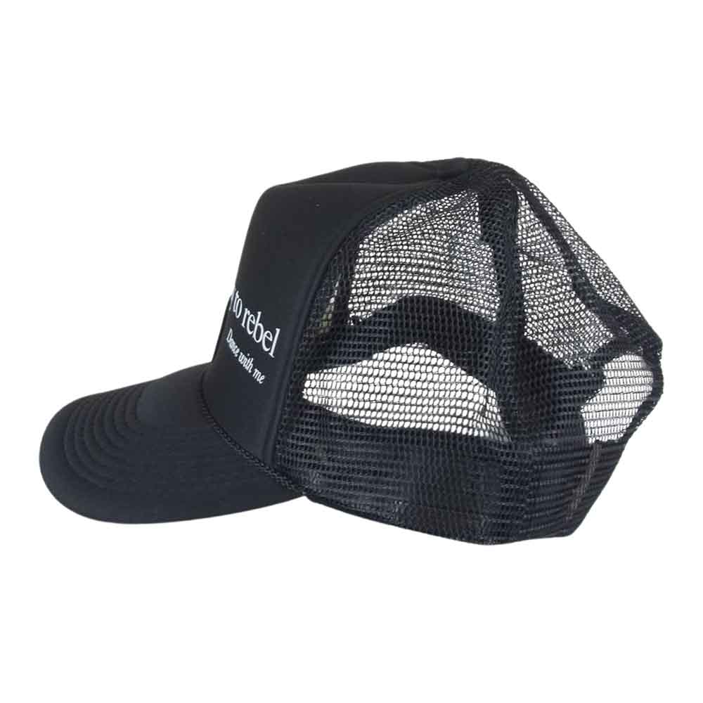 サンディニスタエクスペリエンス × black eddie ブラックエディ パッチワーク 6パネル メッシュ キャップ  ブラック系 OS【中古】