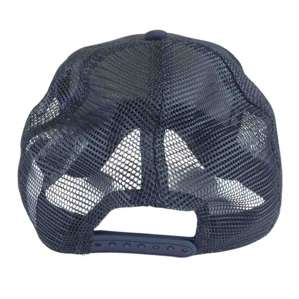 FRAGMENT DESIGN フラグメントデザイン ロゴ ワッペン メッシュ トラッカー キャップ ネイビー系【中古】