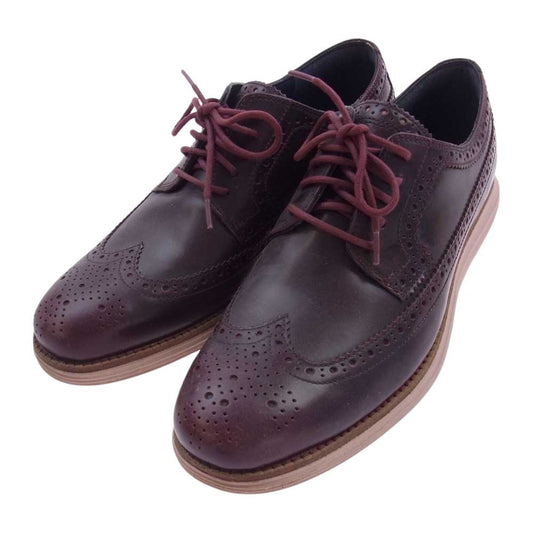 COLE HAAN コールハーン F13-C11715-161 ウイングチップ レザー シューズ ブラウン系 8.5M【中古】