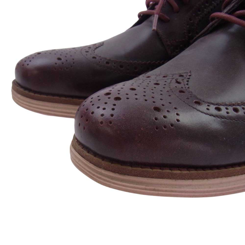 COLE HAAN コールハーン F13-C11715-161 ウイングチップ レザー シューズ ブラウン系 8.5M【中古】