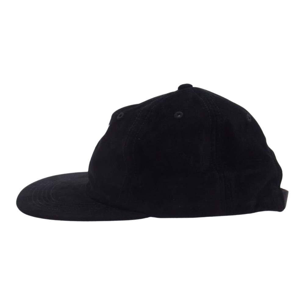 Supreme シュプリーム 16AW Suede S Logo 6-Panel Cap スエード Sロゴ 6パネル キャップ ブラック系【中古】