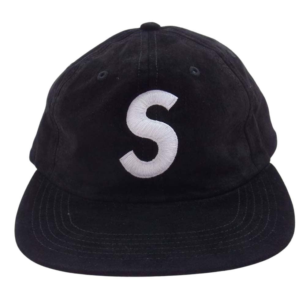 Supreme シュプリーム 16AW Suede S Logo 6-Panel Cap スエード Sロゴ 6パネル キャップ ブラック系【中古】