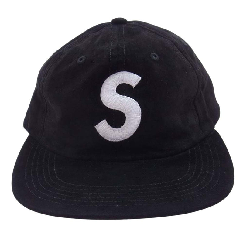 16AW  Supreme Suede S Logo 6-Panelcap 黒