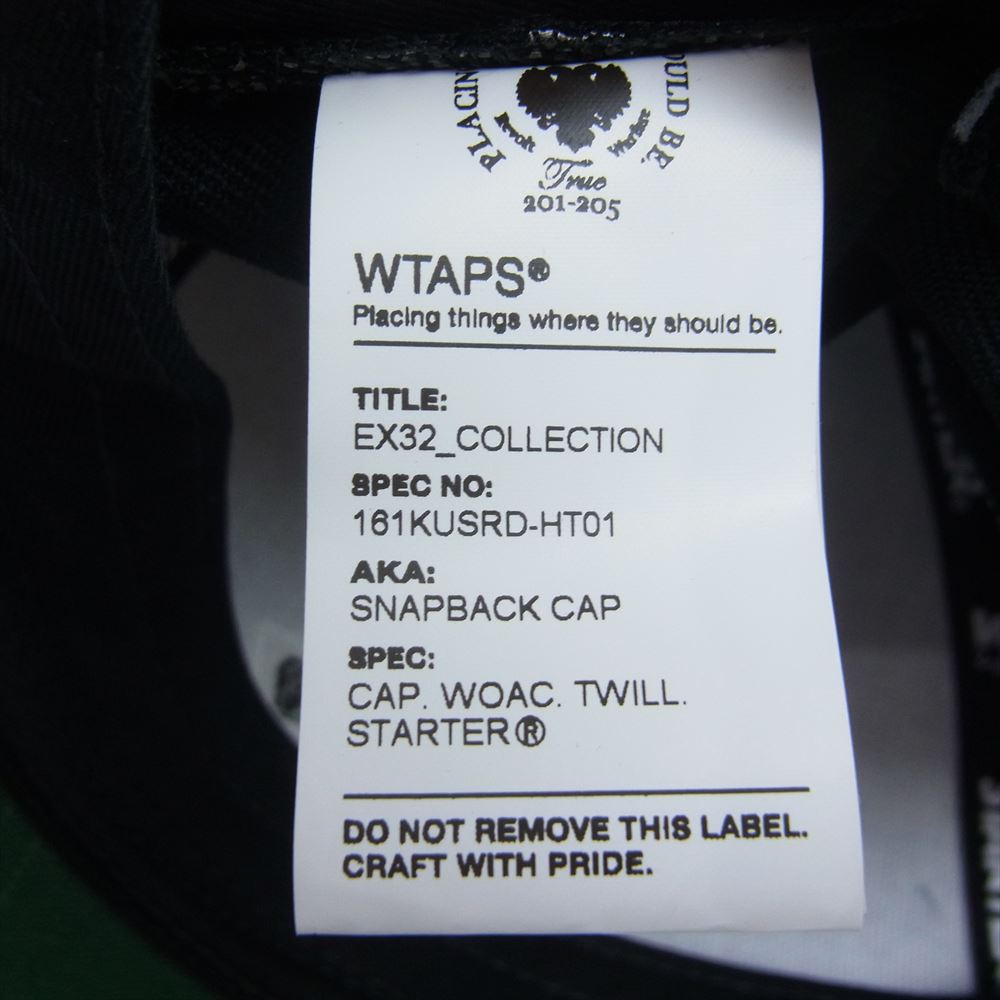 WTAPS ダブルタップス 16SS 161KUSRD-HT01 × STARTER SNAPBACK CAP スターター スナップバック キャップ  ダークネイビー系【中古】