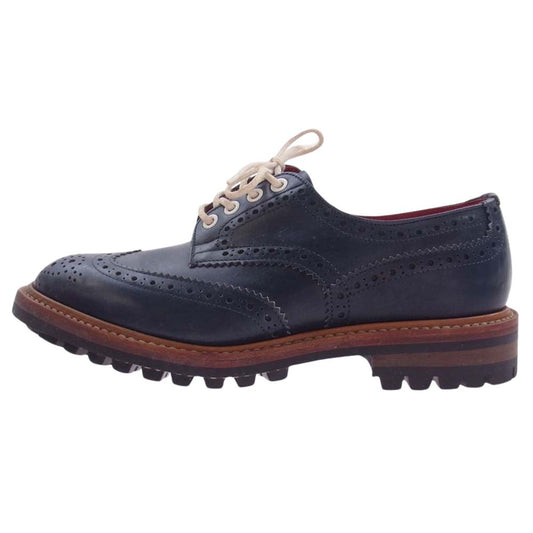 Tricker's トリッカーズ Keswick ケスウィック ウイングチップ レザー シューズ ネイビー系【中古】