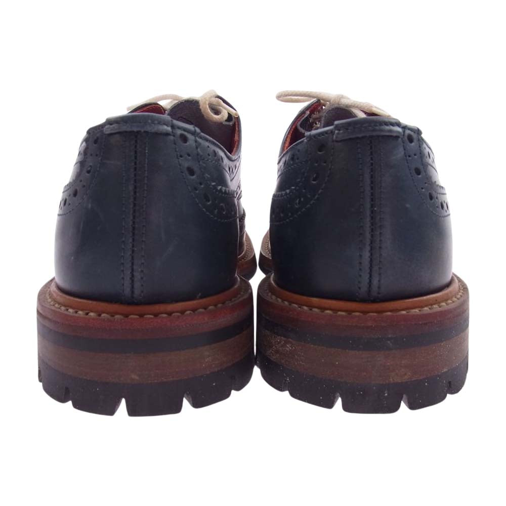 Tricker's トリッカーズ Keswick ケスウィック ウイングチップ レザー シューズ ネイビー系【中古】