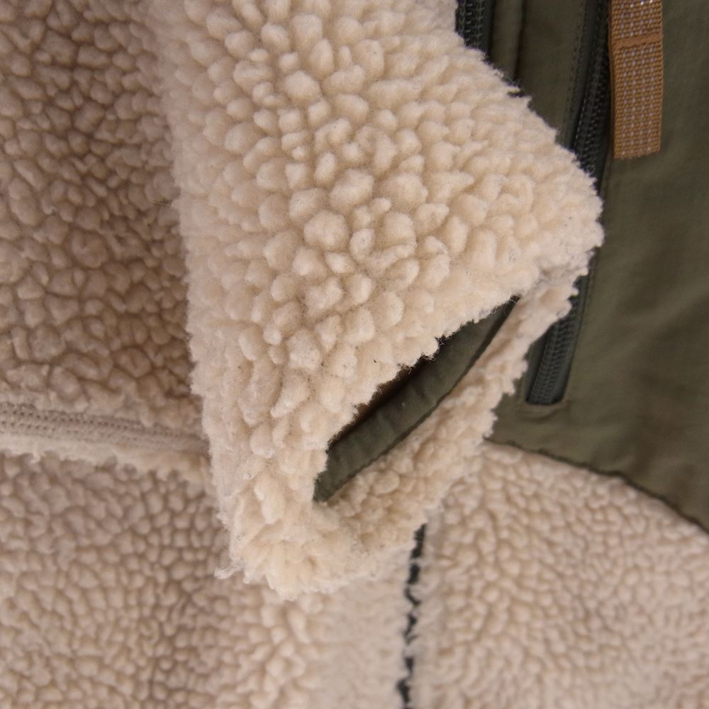 patagonia パタゴニア 18AW 65625 18年製 Kids Retro X jacket キッズ レトロX フリース ジャケット オフホワイト系 カーキ系 XL【中古】