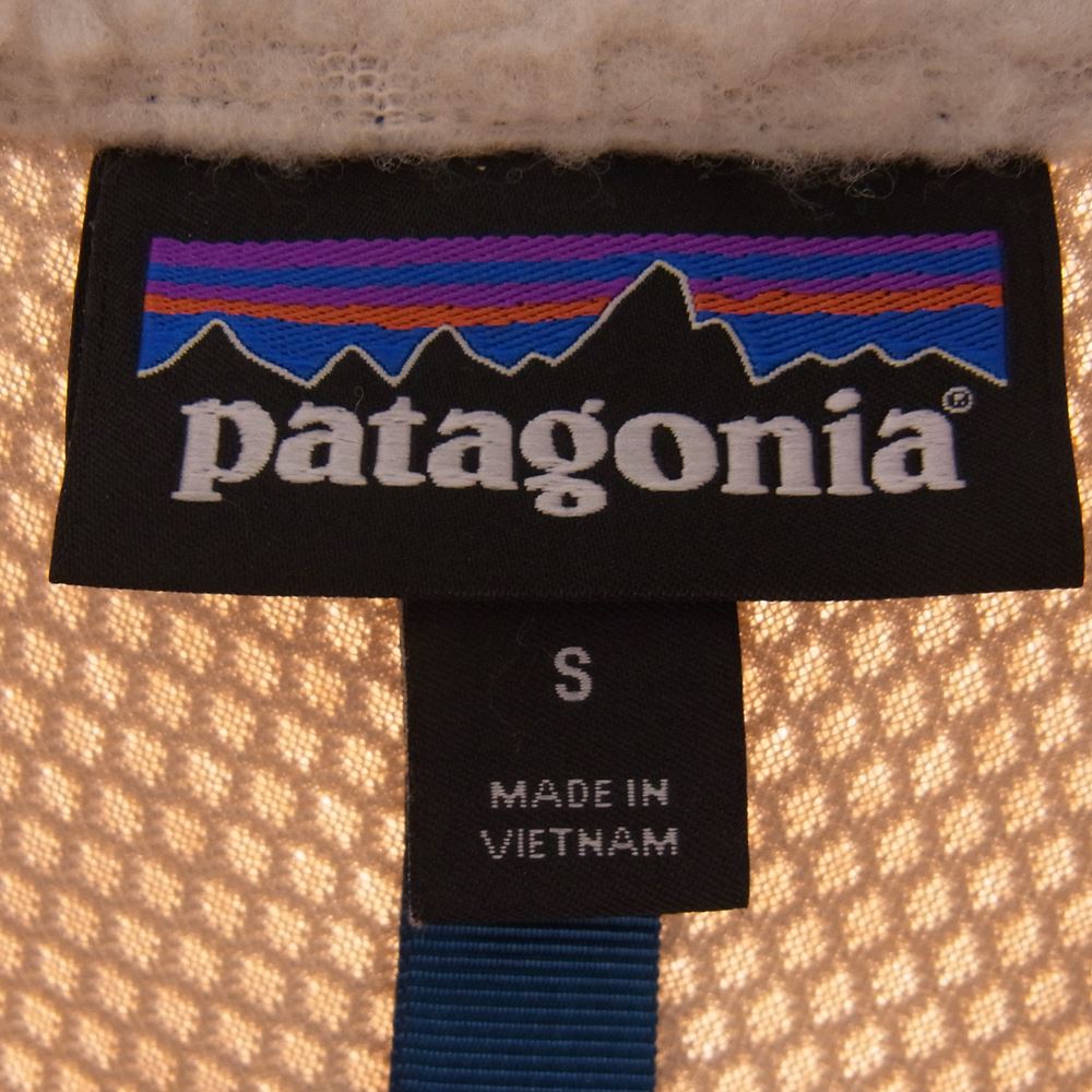 patagonia パタゴニア 19AW 23056 19年製 Classic Retro X Jacket クラシック レトロX ボア ジャケット オフホワイト系 ネイビー系 S【中古】