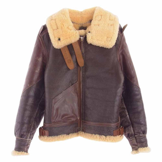 The REAL McCOY'S ザリアルマッコイズ 旧マッコイ B-3 大戦モデル フライト ジャケット ブラウン系 36【中古】