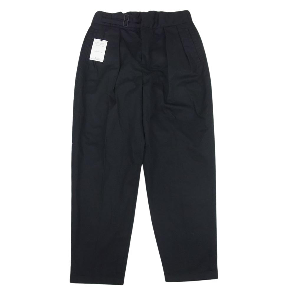 TOMORROWLAND トゥモローランド ポリエステル コットンツイル ダブルバックル パンツ グルカトラウザーズ ブラック系 S【中古】