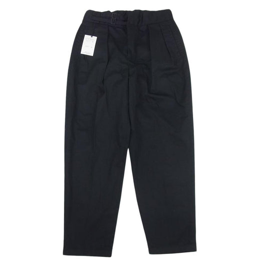 TOMORROWLAND トゥモローランド ポリエステル コットンツイル ダブルバックル パンツ グルカトラウザーズ ブラック系 S【中古】