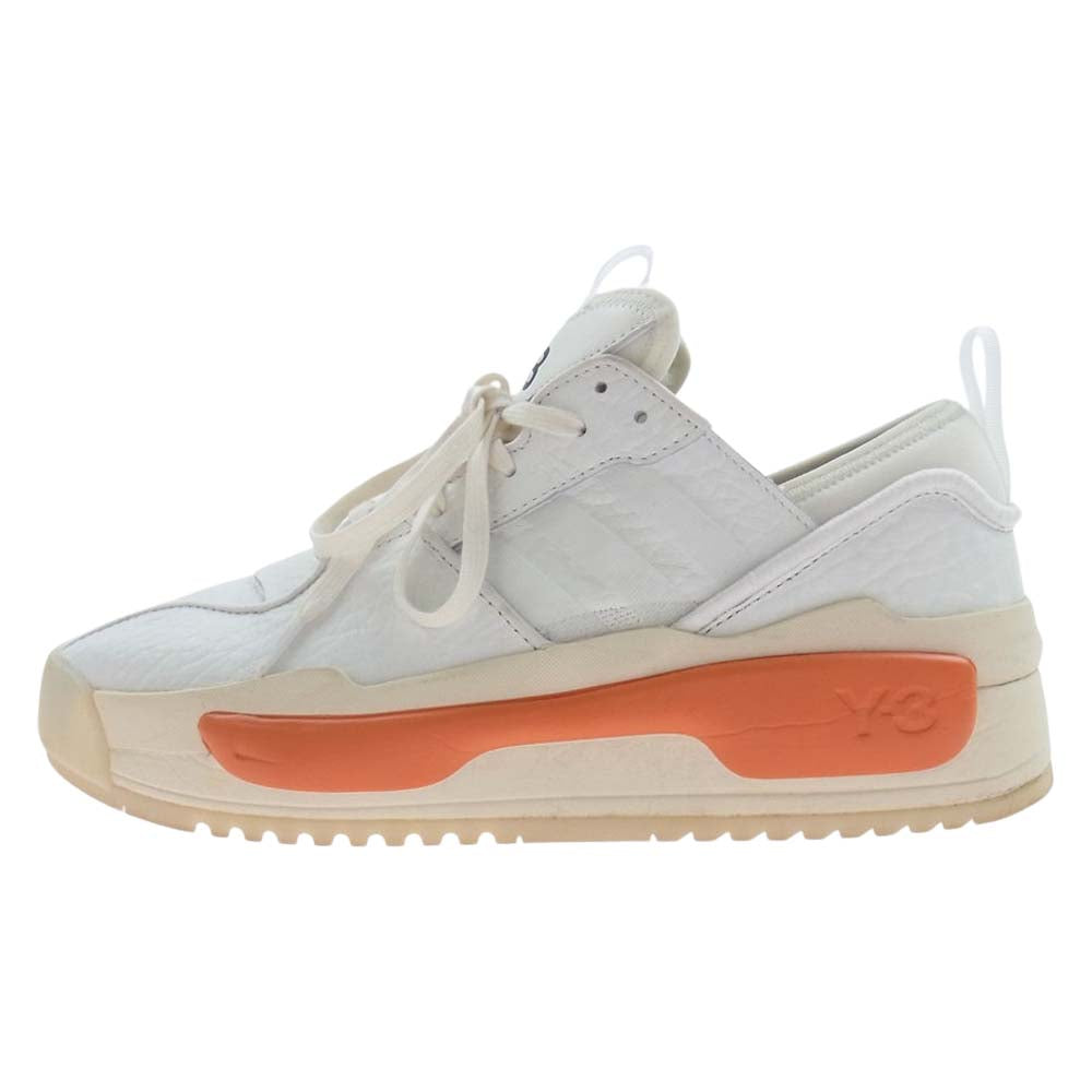 Y-3 Yohji Yamamoto ワイスリー ヨウジヤマモト HR1976 HOKORI 3 ホコリ ローカット スニーカー ホワイト系 オレンジ系 27.5cm【中古】