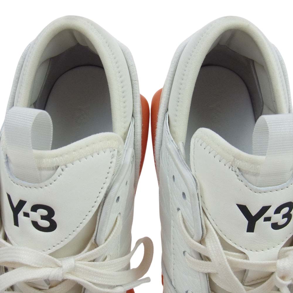 Y-3 Yohji Yamamoto ワイスリー ヨウジヤマモト HR1976 HOKORI 3 ホコリ ローカット スニーカー ホワイト系 オレンジ系 27.5cm【中古】