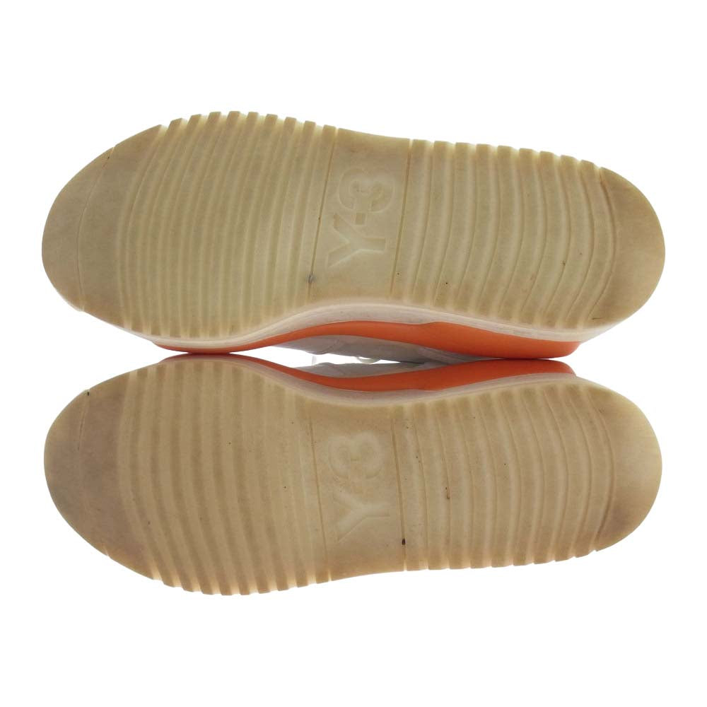 Y-3 Yohji Yamamoto ワイスリー ヨウジヤマモト HR1976 HOKORI 3 ホコリ ローカット スニーカー ホワイト系 オレンジ系 27.5cm【中古】