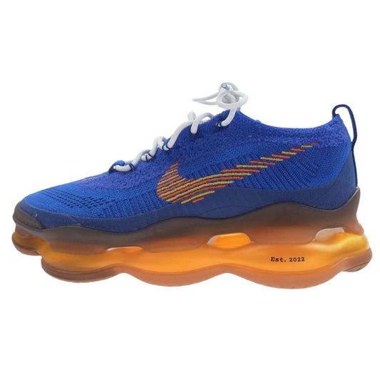 NIKE ナイキ DX4768-400 AIR MAX SCORPION FLYKNIT SE RACER BLUE SAFETY ORANGE エアマックス フライニット レーサー ローカット スニーカー ブルー系 28.0cm【中古】