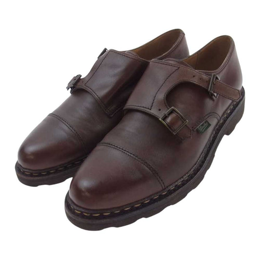 Paraboot パラブーツ 9394 WILLIAM ウィリアム ダブルモンクストラップ レザー シューズ ブラウン系 8【中古】