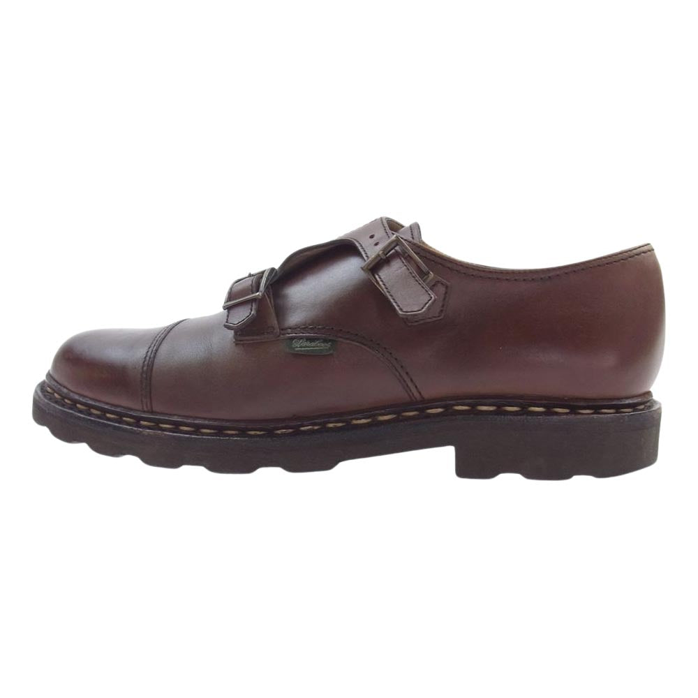 Paraboot パラブーツ 9394 WILLIAM ウィリアム ダブルモンクストラップ レザー シューズ ブラウン系 8【中古】