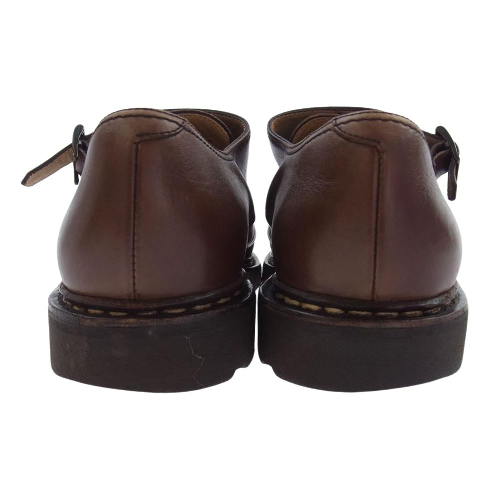 Paraboot パラブーツ 9394 WILLIAM ウィリアム ダブルモンクストラップ レザー シューズ ブラウン系 8【中古】
