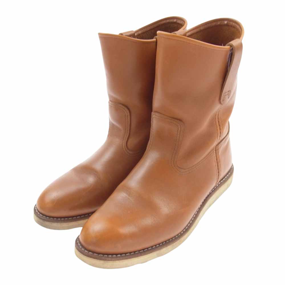 RED WING レッドウィング 9866 Irish Setter Gold Russet Sequoia 刺繍犬タグ ゴールドラセット セコイア アイリッシュセッター ペコスブーツ ブラウン系 9.5【中古】