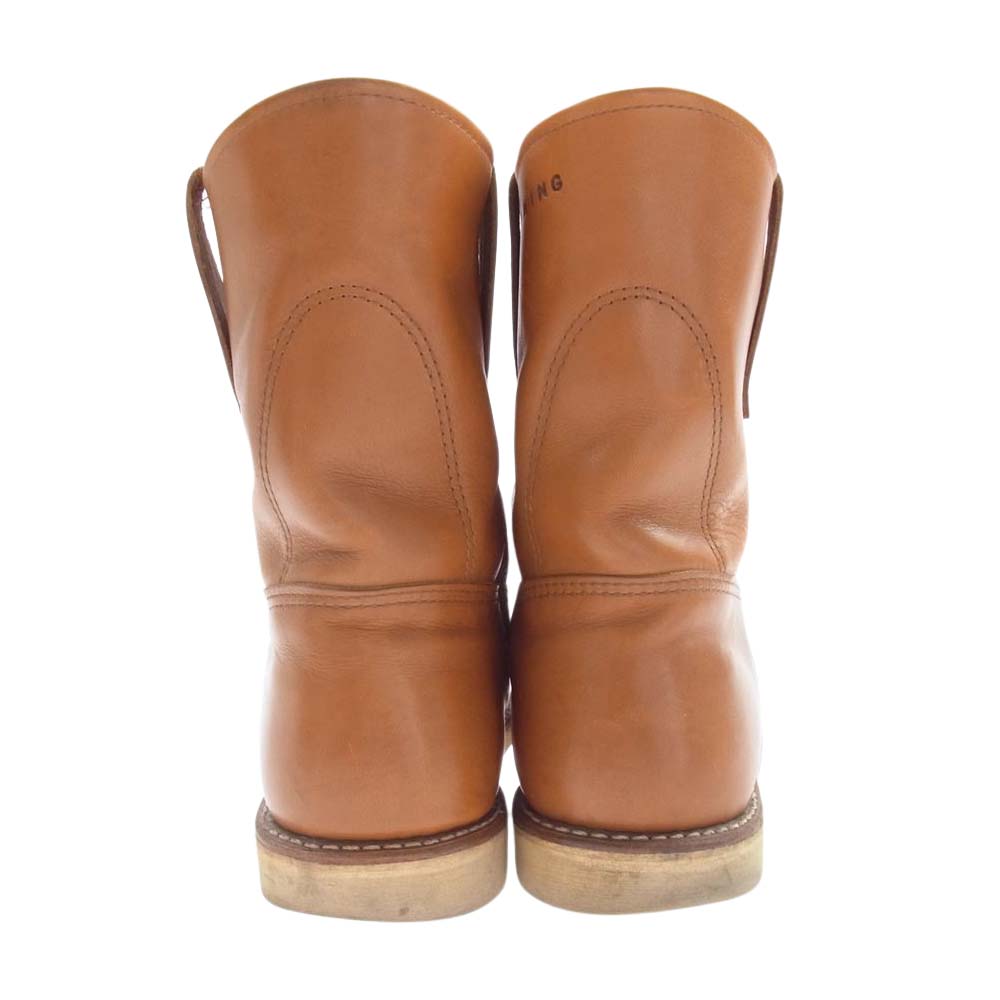 RED WING レッドウィング 9866 Irish Setter Gold Russet Sequoia 刺繍犬タグ ゴールドラセット セコイア アイリッシュセッター ペコスブーツ ブラウン系 9.5【中古】