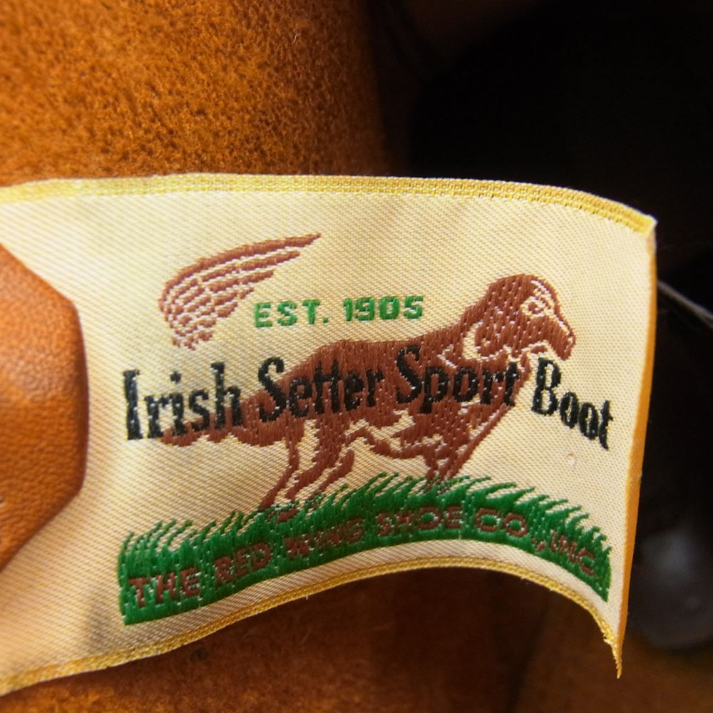 RED WING レッドウィング 9866 Irish Setter Gold Russet Sequoia 刺繍犬タグ ゴールドラセット セコイア アイリッシュセッター ペコスブーツ ブラウン系 9.5【中古】