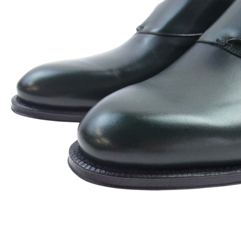GUCCI グッチ ダブルモンクストラップ グッドイヤーソール レザー シューズ グリーン系 41.5 【極上美品】【中古】