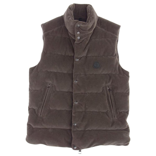 MONCLER モンクレール TIBB チブ コーデュロイ ダウンベスト ブラウン系 1【中古】