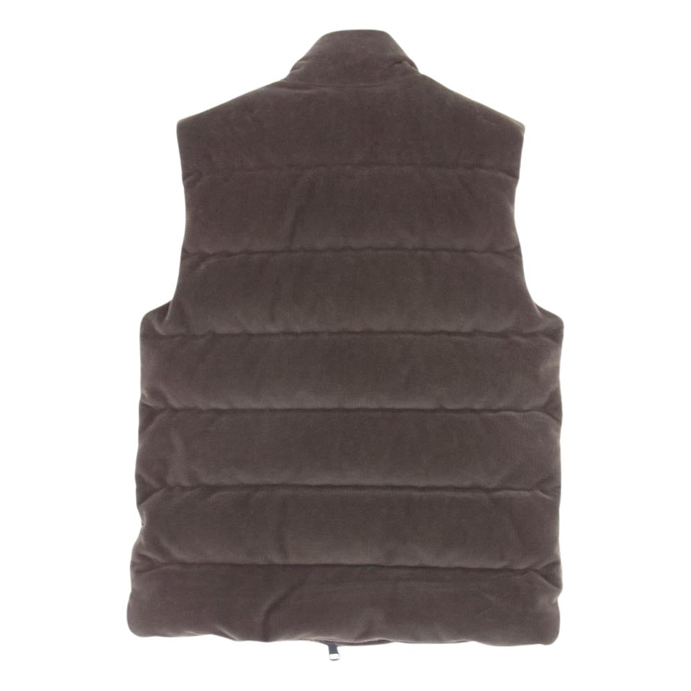 MONCLER モンクレール TIBB チブ コーデュロイ ダウンベスト ブラウン系 1【中古】