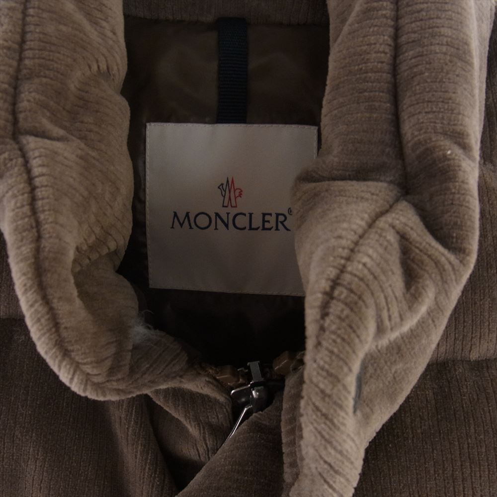 MONCLER モンクレール TIBB チブ コーデュロイ ダウンベスト ブラウン