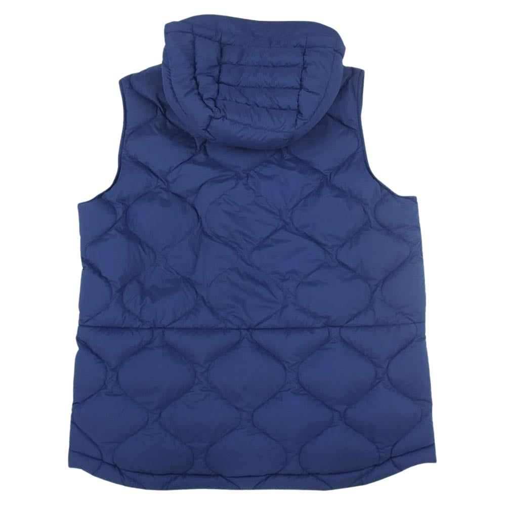 MONCLER モンクレール 22SS BROCH フード付き ライト ダウンベスト ブルー系 4【中古】