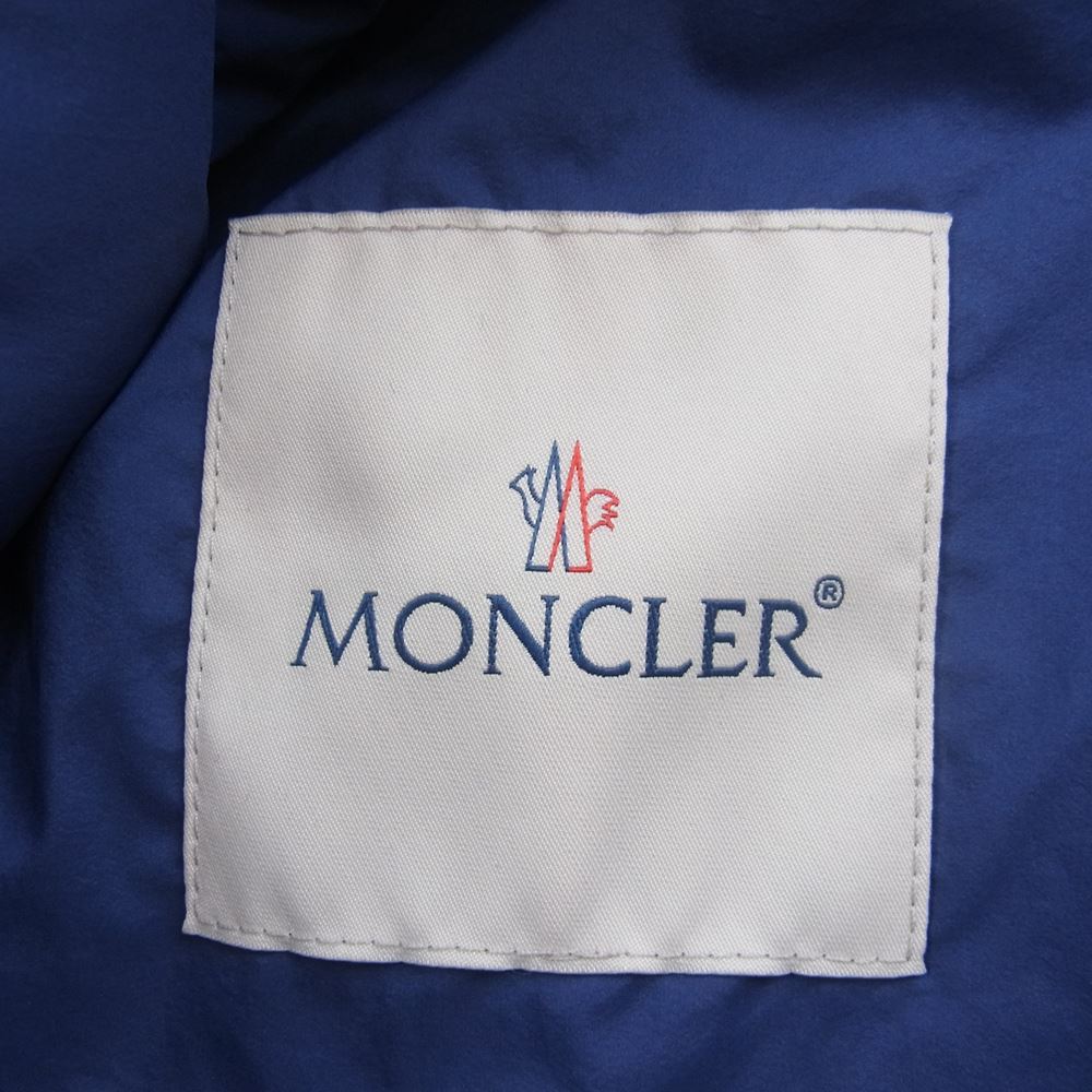 MONCLER モンクレール 22SS BROCH フード付き ライト ダウンベスト ブルー系 4【中古】