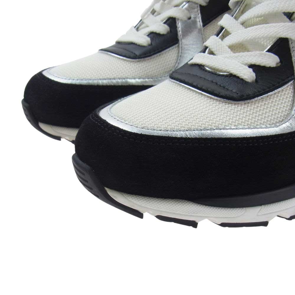 CHANEL シャネル G39068 Sneakers 23C ココマーク レザー切替 ローカット スニーカー ホワイト系 42【中古】