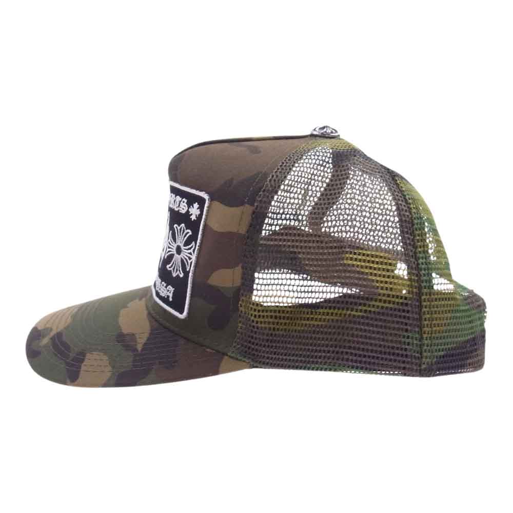 CHROME HEARTS クロムハーツ（原本無） CH カモ柄 トラッカー キャップ 帽子 カーキ系【中古】