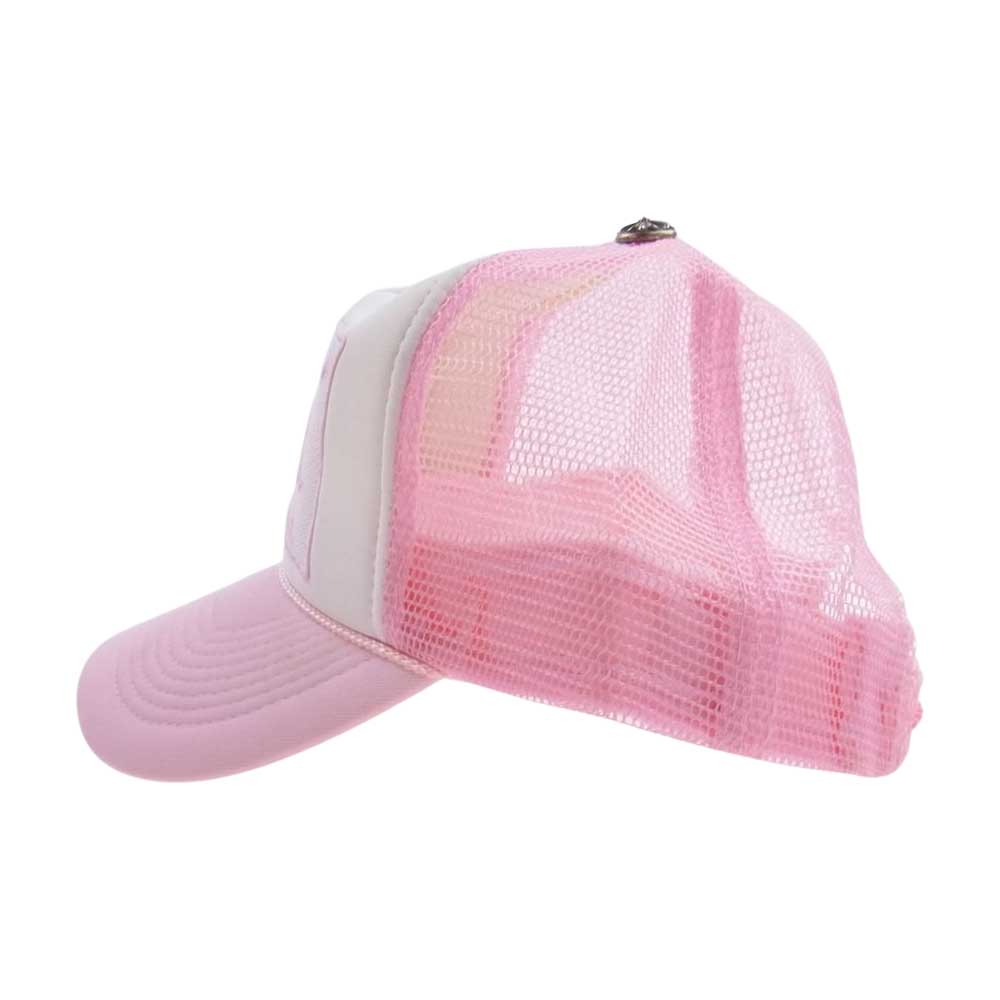 CHROME HEARTS クロムハーツ（原本無） FUCK トラッカー キャップ 帽子 ピンク ピンク系 4【中古】