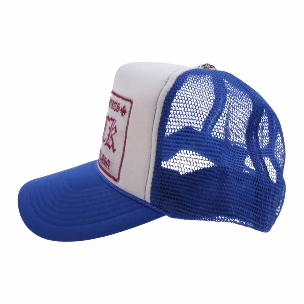CHROME HEARTS クロムハーツ（原本無） FUCK トラッカー キャップ 帽子 ブルー ブルー系 4【中古】