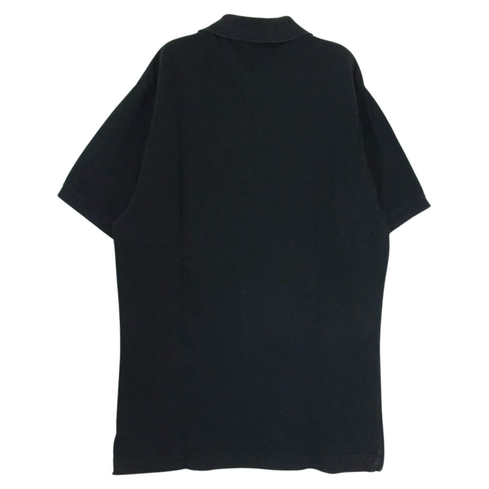 Scye サイ 5114-21350 BASICS ベーシックス 鹿の子 胸ワッペン 半袖 ポロ シャツ ブラック系 40【中古】