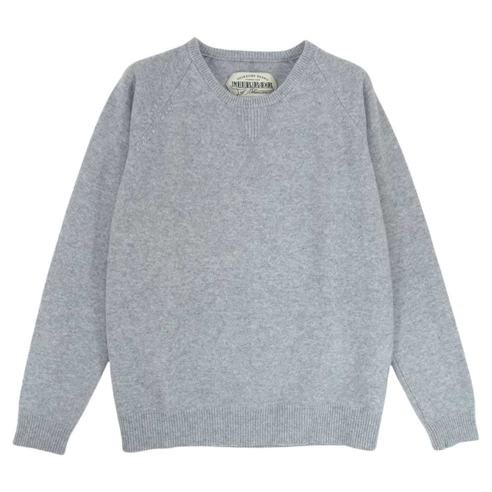 シンゾーン 13AWSNI09 MIRROR ミラー ウール カシミヤ混 ニット セーター グレー系 F【中古】