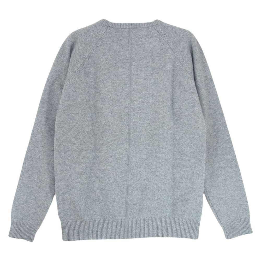シンゾーン 13AWSNI09 MIRROR ミラー ウール カシミヤ混 ニット セーター グレー系 F【中古】