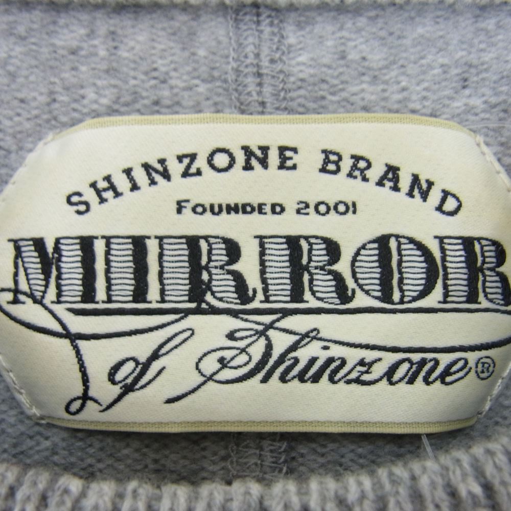シンゾーン 13AWSNI09 MIRROR ミラー ウール カシミヤ混 ニット セーター グレー系 F【中古】