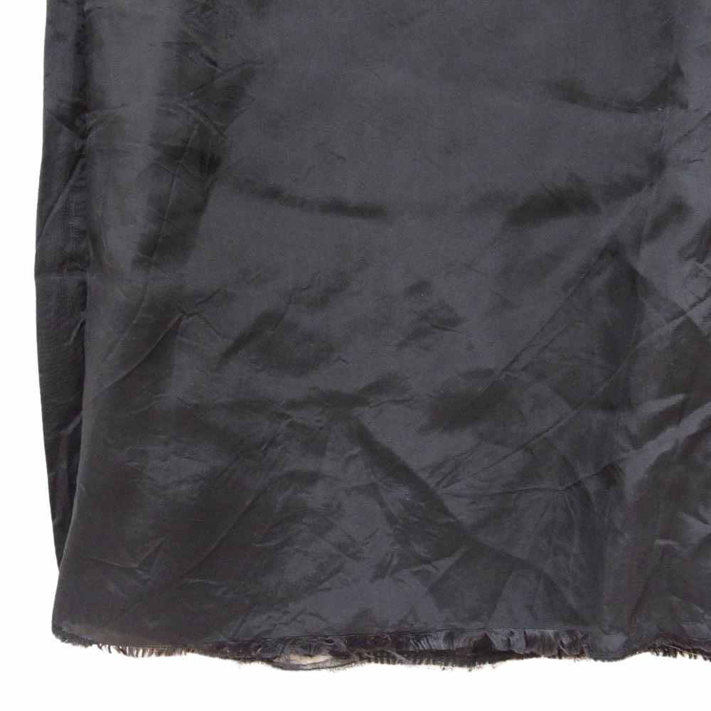Sacai サカイ 12SS 12SSLU415 luck ラック ボーダー 半袖 ワンピース 異素材切替 ブラック系 2【中古】
