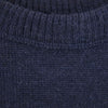 Drawer ドゥロワー 6513-299-0275 ウール ニット セーター 肩レザー 異素材切替 ネイビー系 1【中古】