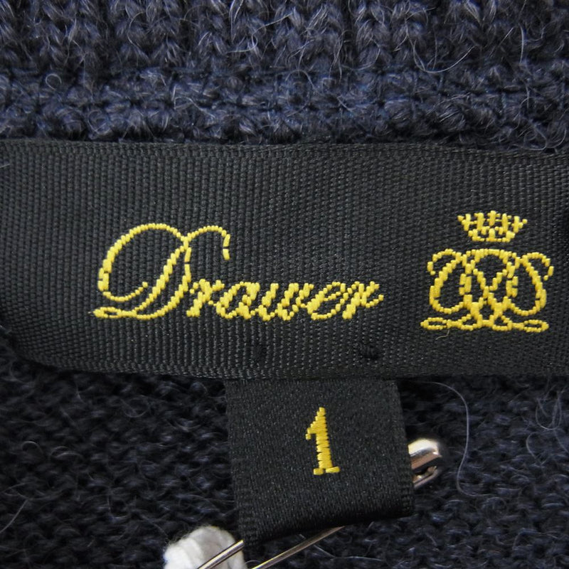 Drawer ドゥロワー 6513-299-0275 ウール ニット セーター 肩レザー 異 ...