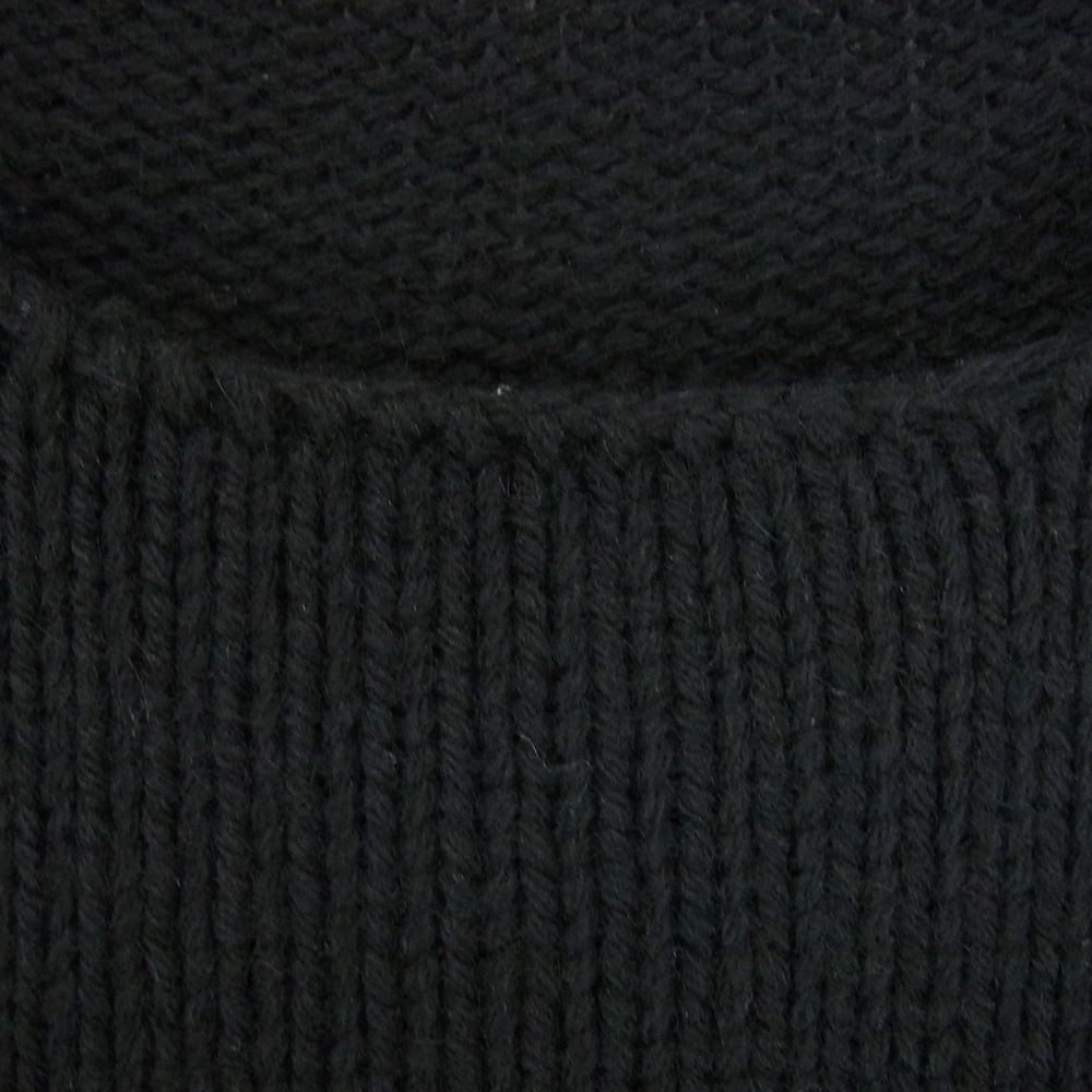 ANN DEMEULEMEESTER アンドゥムルメステール 国内正規品 メリノウール×ヤクウール ボリュームスリーブ ニット セーター ブラック系 36【中古】